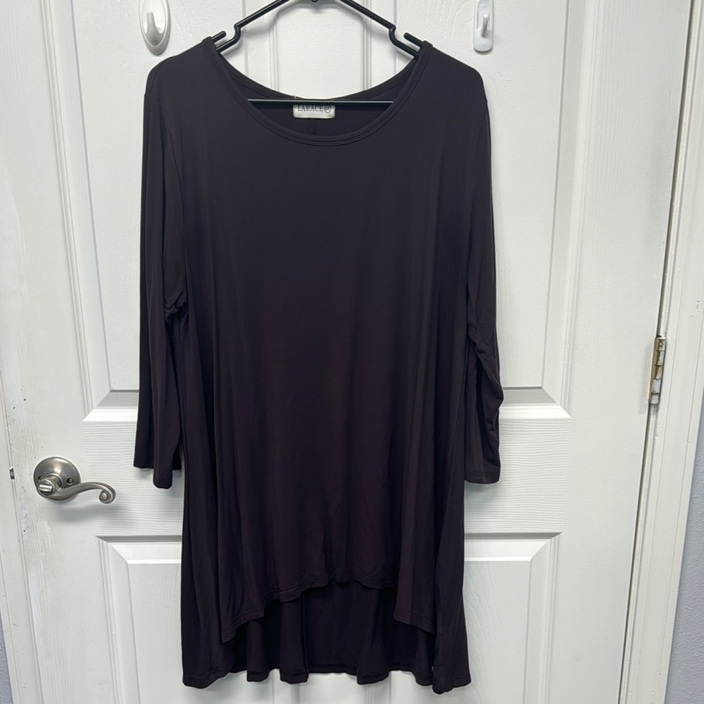 LARACE Brown Tunic Top
